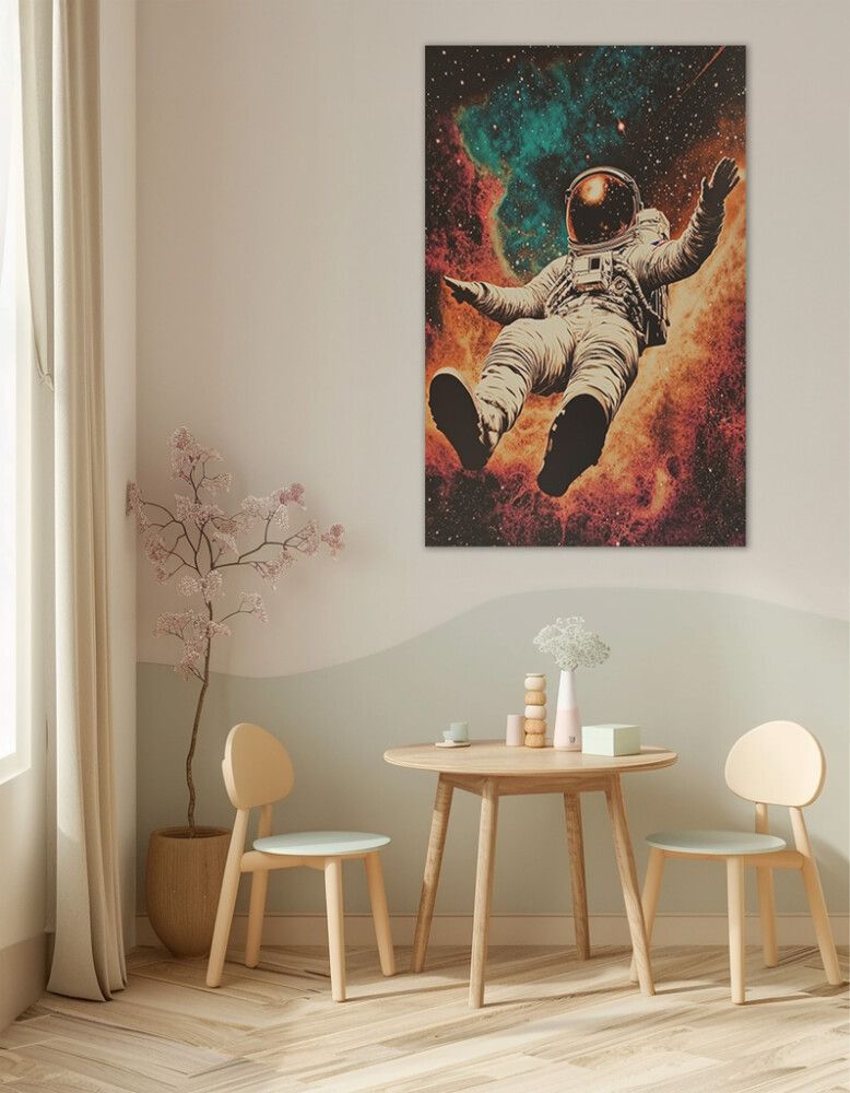 Hljóðvistarmynd geimfari 2 800x1220x20 mm InEx