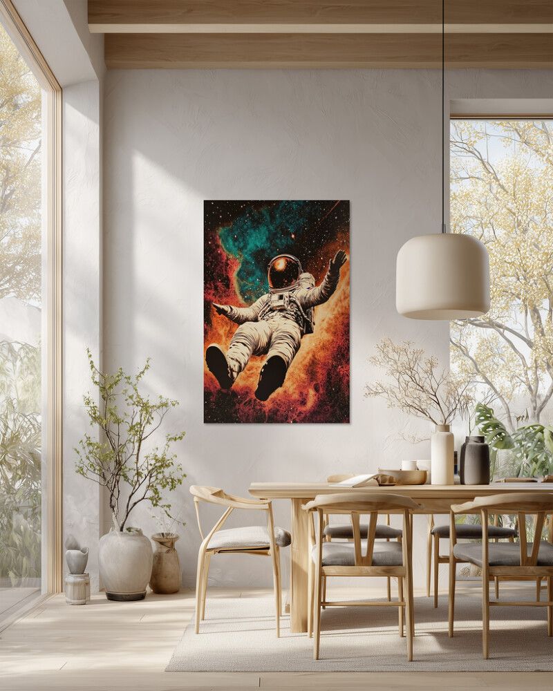 Hljóðvistarmynd geimfari 2 800x1220x20 mm InEx