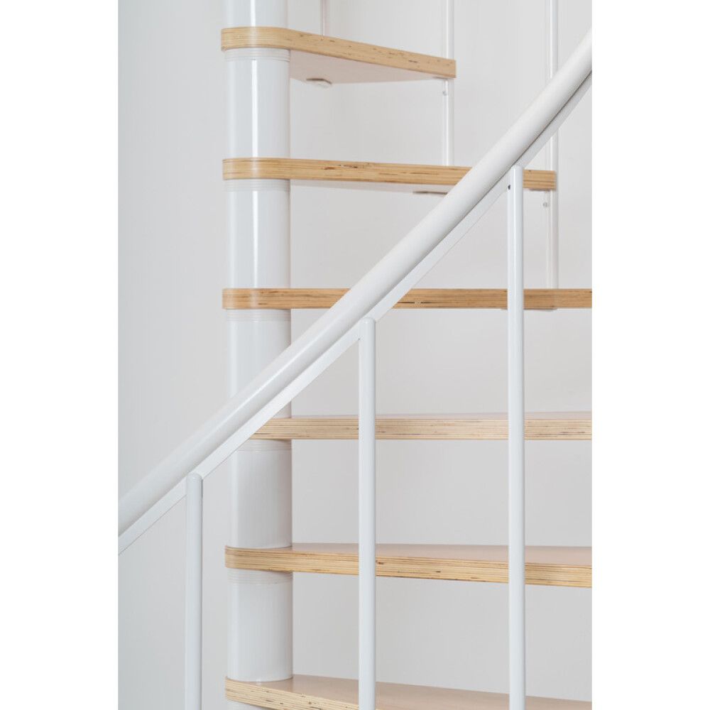 Hringstigi Ø140 cm 11 þrep 244-280 cm Calgary hvítur