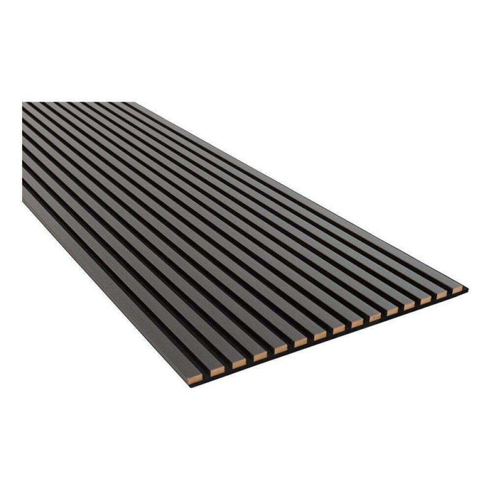 Hljóðdempandi plata Unika 25 2440x600x22 svört eik Fibrotech