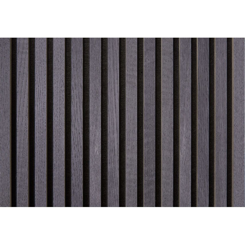 Hljóðdempandi plata svört eik 2440x605x22 mm