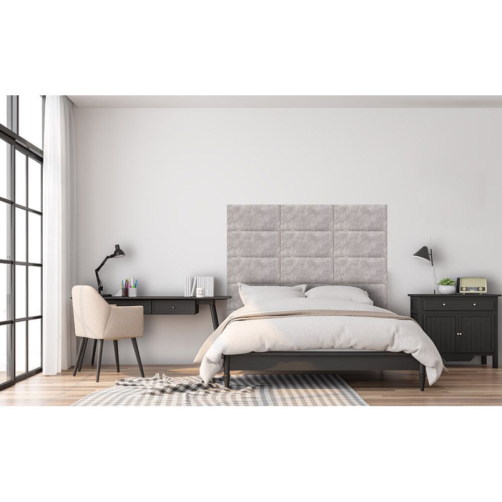 Veggpúði fyrir rúmgafl Preston 20 30x60 beige