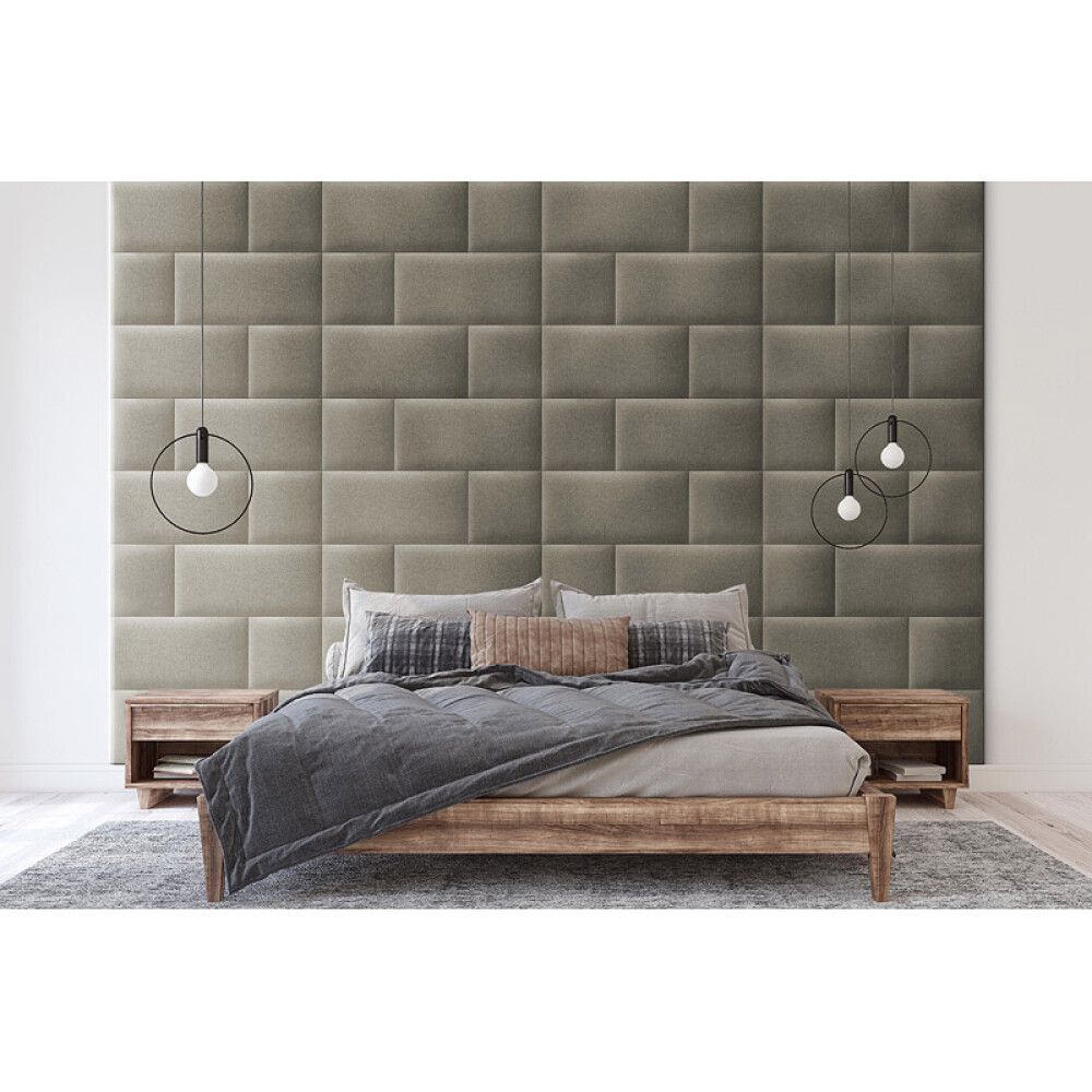 Veggpúði fyrir rúmgafl Inari 26 30x60 taupe