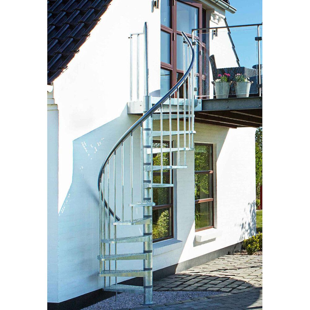 Hringstigi Ø185 cm 11+1 þrep 246-282 cm Toronto stál