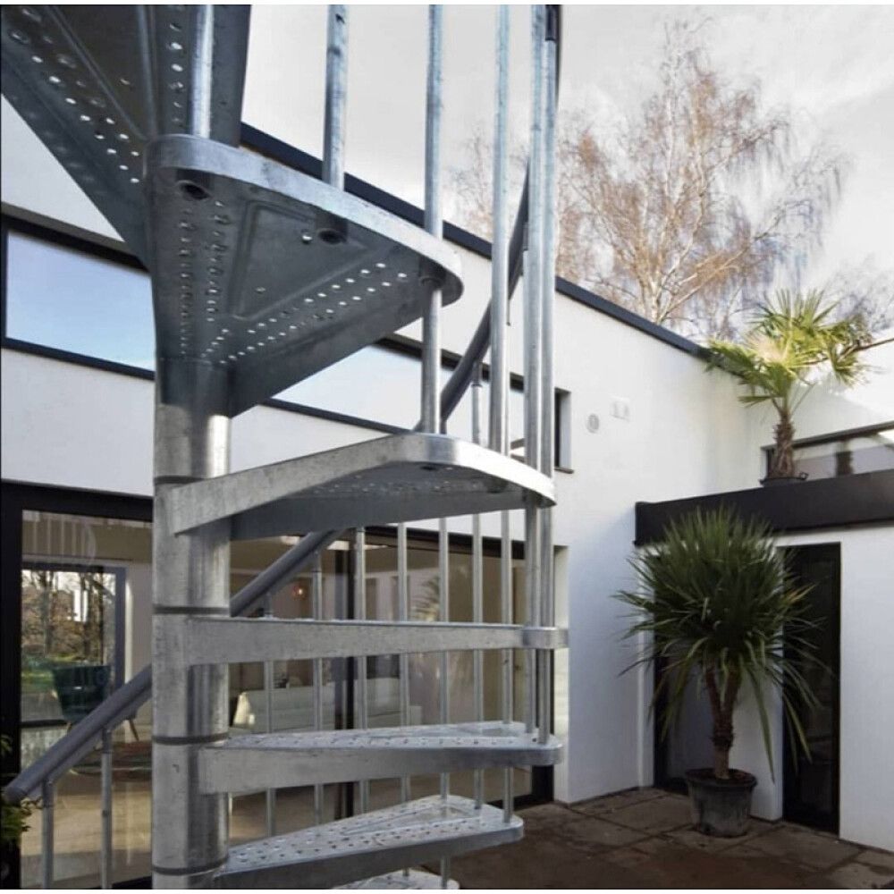 Hringstigi Ø185 cm 11+1 þrep 246-282 cm Toronto stál