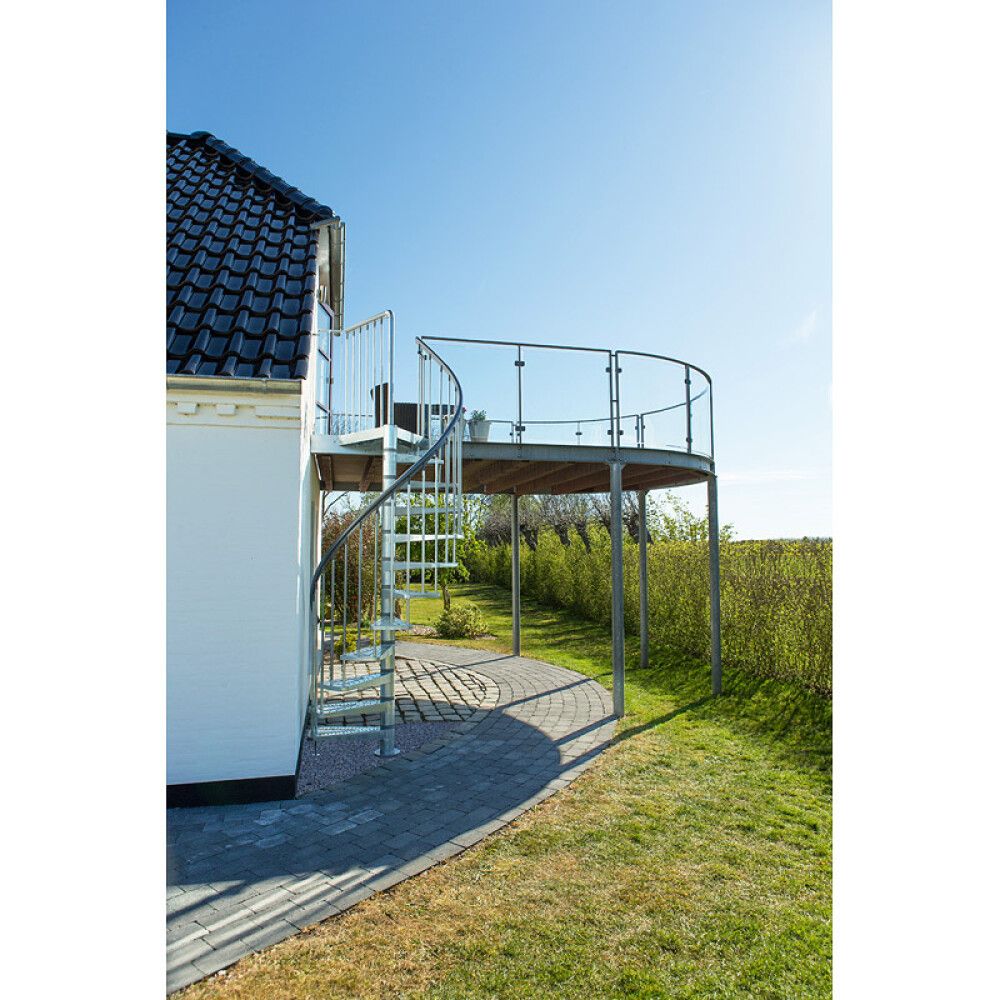 Hringstigi Ø185 cm 11+1 þrep 246-282 cm Toronto stál