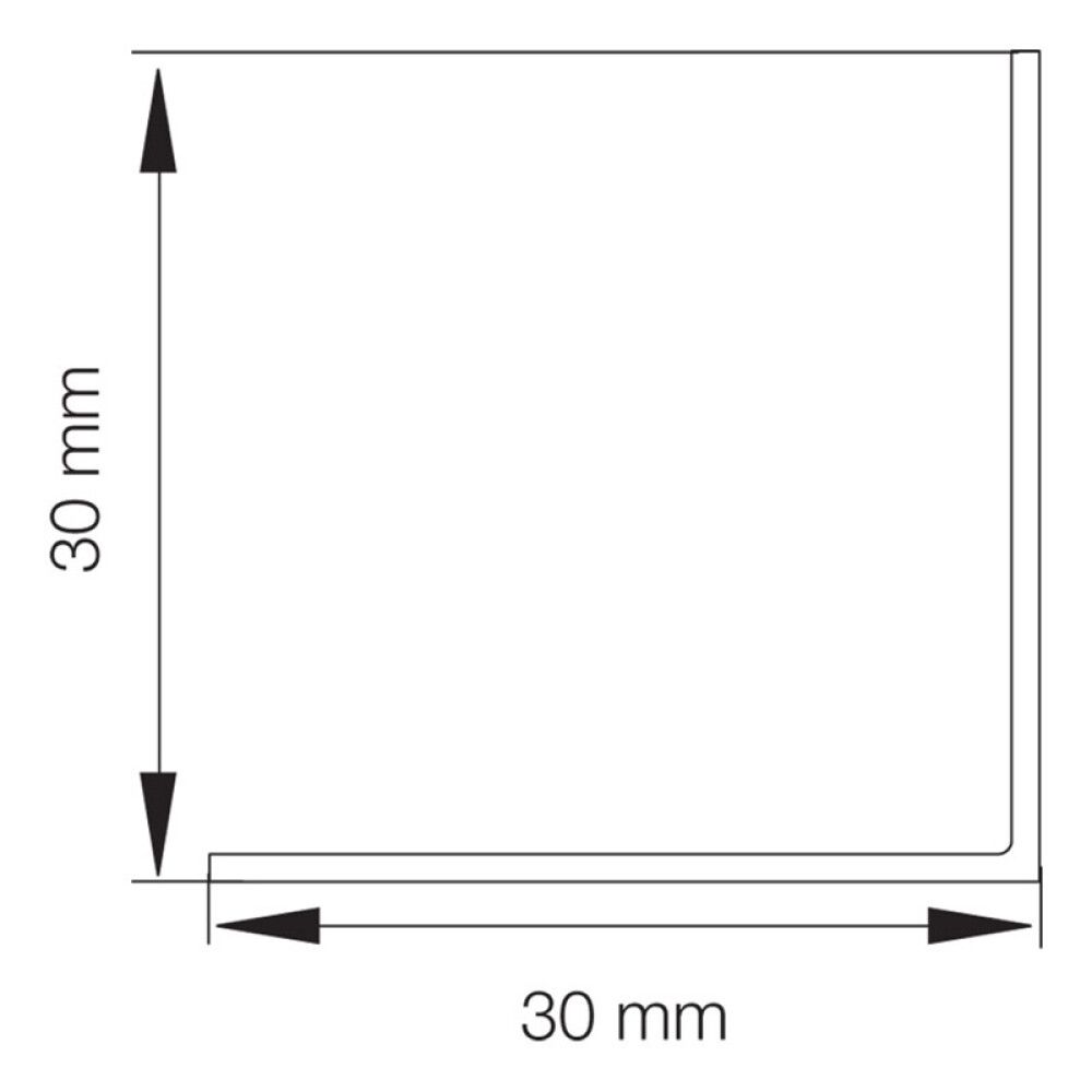 Hornalisti 30x30x2500 mm plast 
