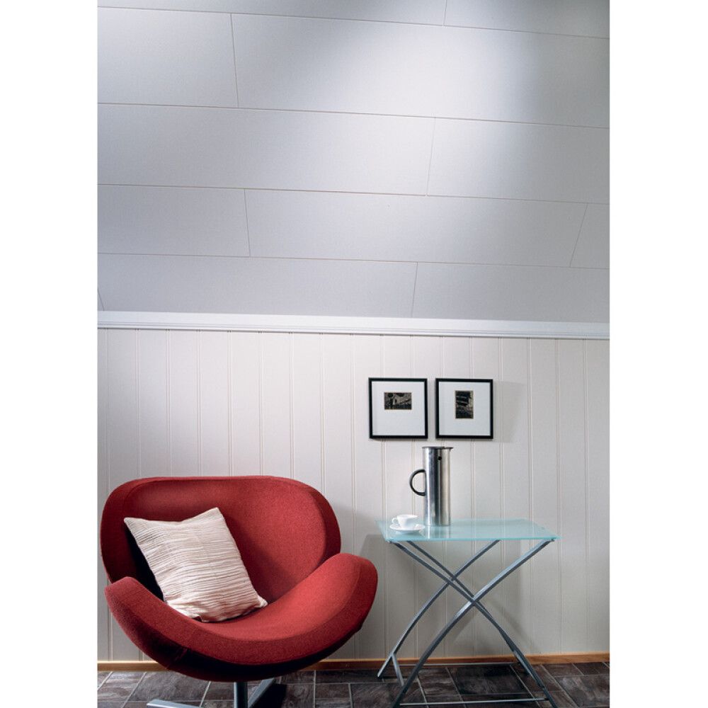 Lofta- og veggþiljur Classique 1220x300x11mm Huntonit