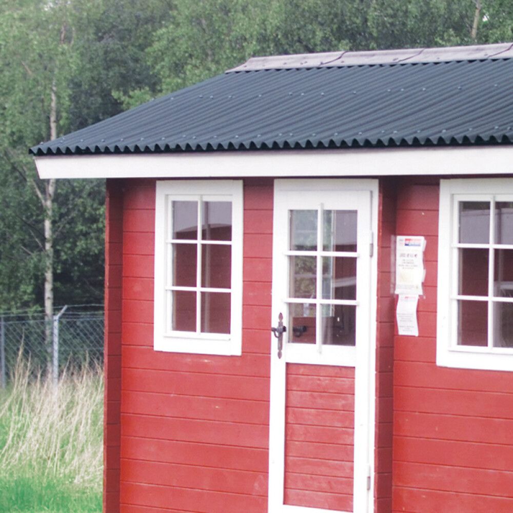 Þakplata Onduline Bitumen svört 2000x950mm Rias