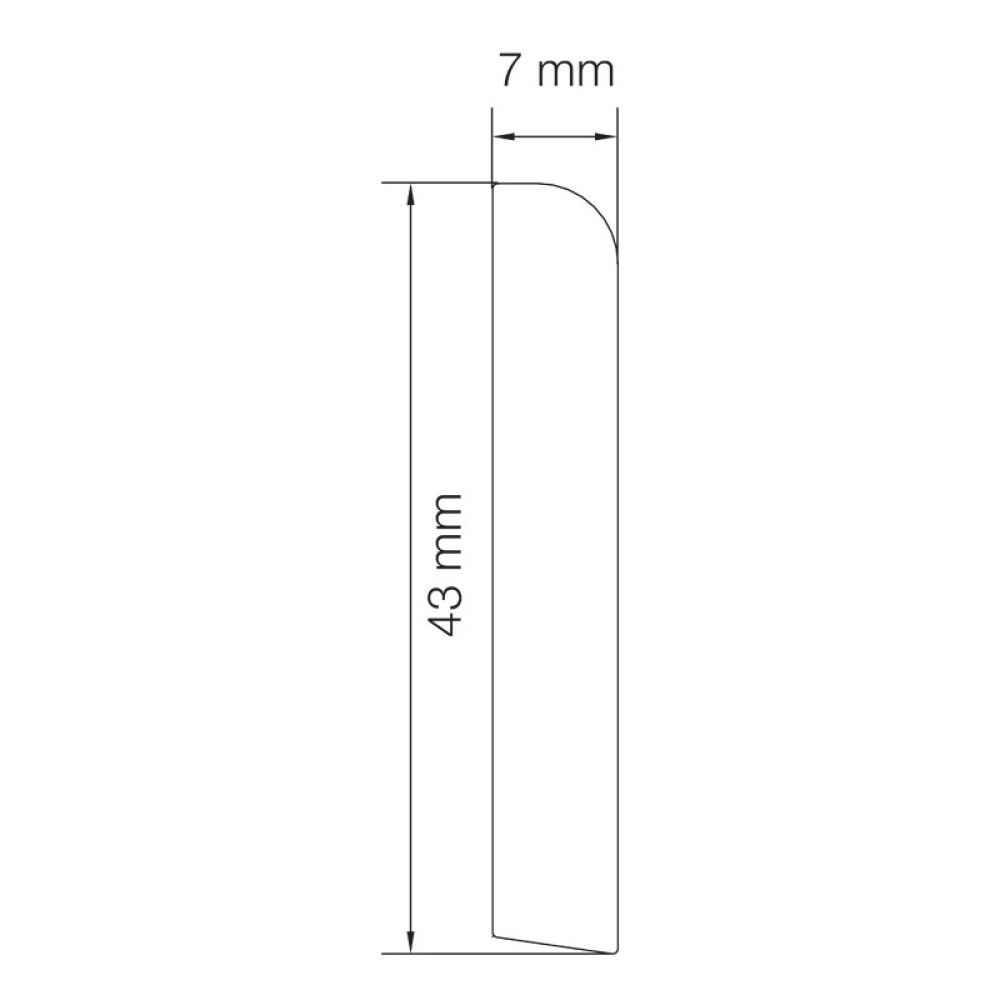Gluggalisti 43x7x2500mm Primo hvítur