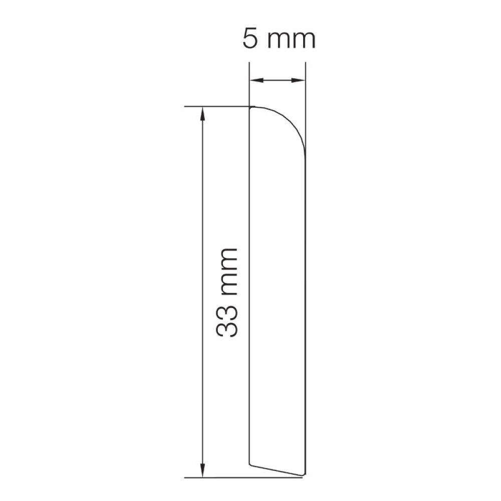 Gólflisti 2500x33x5 mm Primo