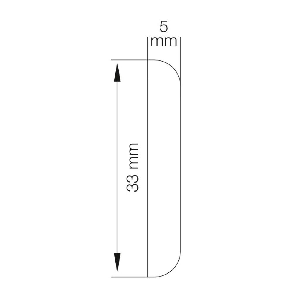 Vegglisti 33x5x2500 mm Primo hvítur