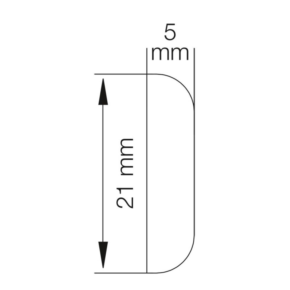 Frágangslisti 5x21x2500mm Primo hvítur