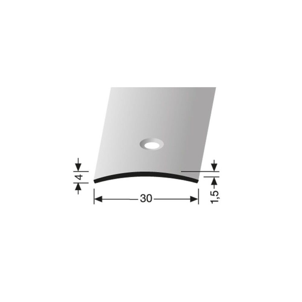 Frágangslisti samskeyta 90x3cm Logoclic rústfrítt stál