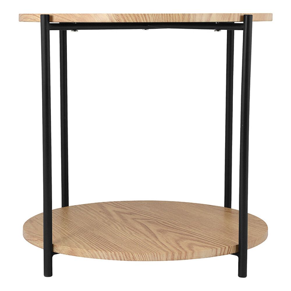 Hliðarborð með hillu Ø55cm