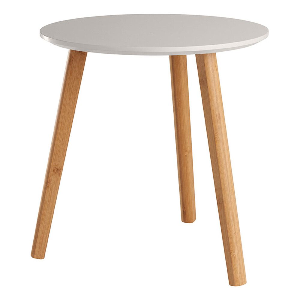 Hliðarborð Ø40cm grátt