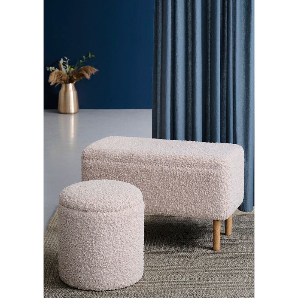 Skemill með loki Ø36cm hvítur