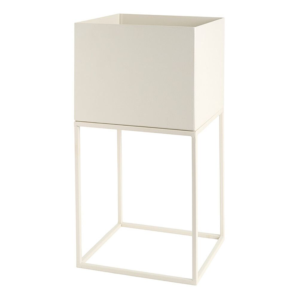 Plöntustandur 28x28cm hvítur