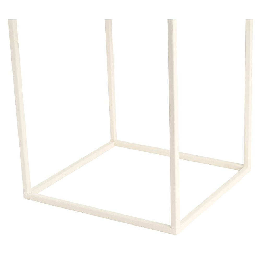 Plöntustandur 28x28cm hvítur