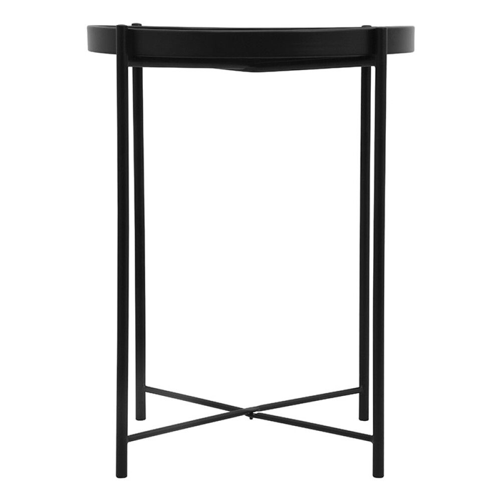 Hliðarborð Ø38cm svart