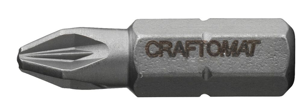 Skrúfbitar PZ2 25 stk Craftomat