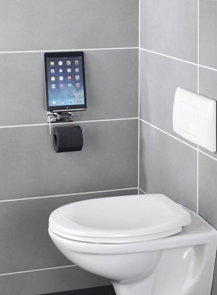 Salernisrúlluhaldari með hillu Wenko