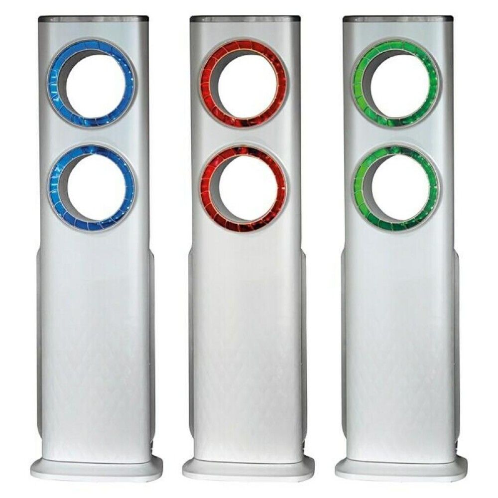 Turnvifta 100 cm með fjarstýringu Proklima Bucco silfurlituð