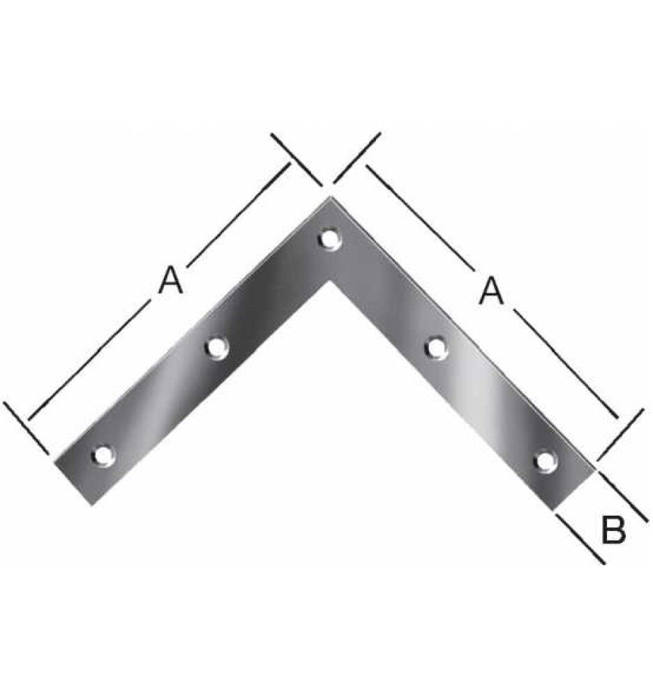 Flatjárn L 160x160x33mm Vormann galv.