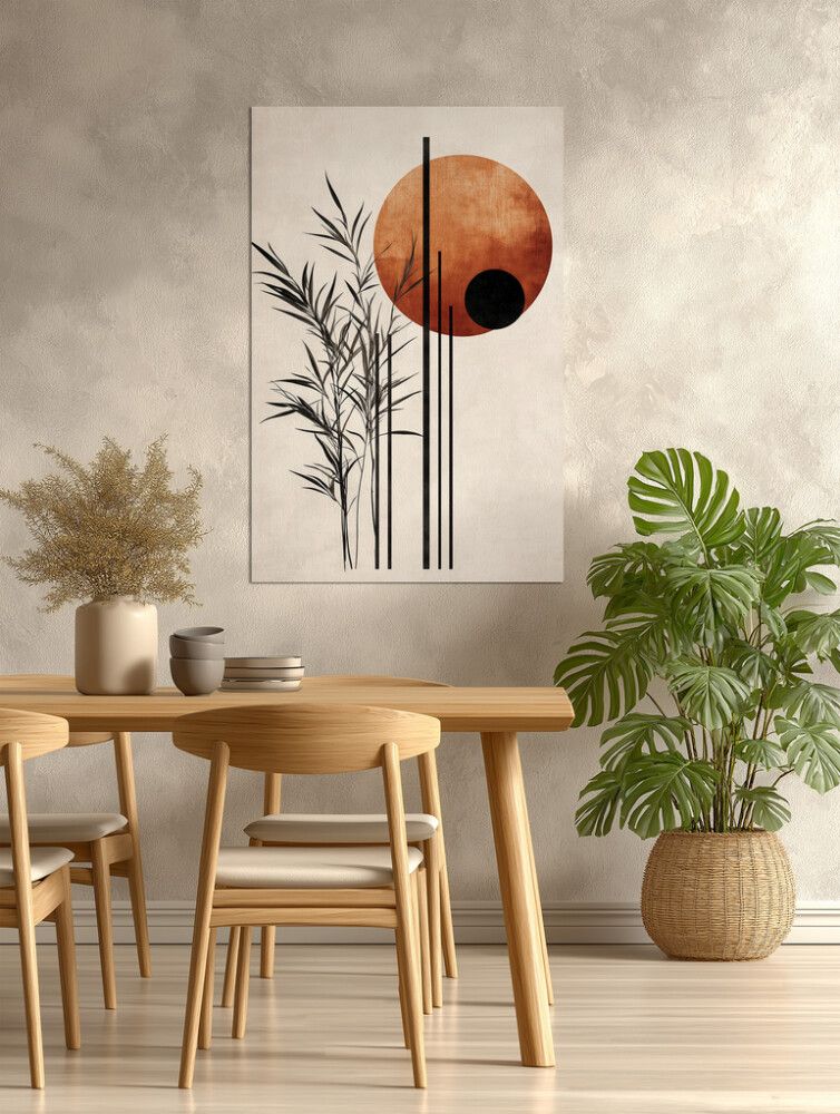 Hljóðvistarmynd abstrakt 800x1220x20 mm InEx