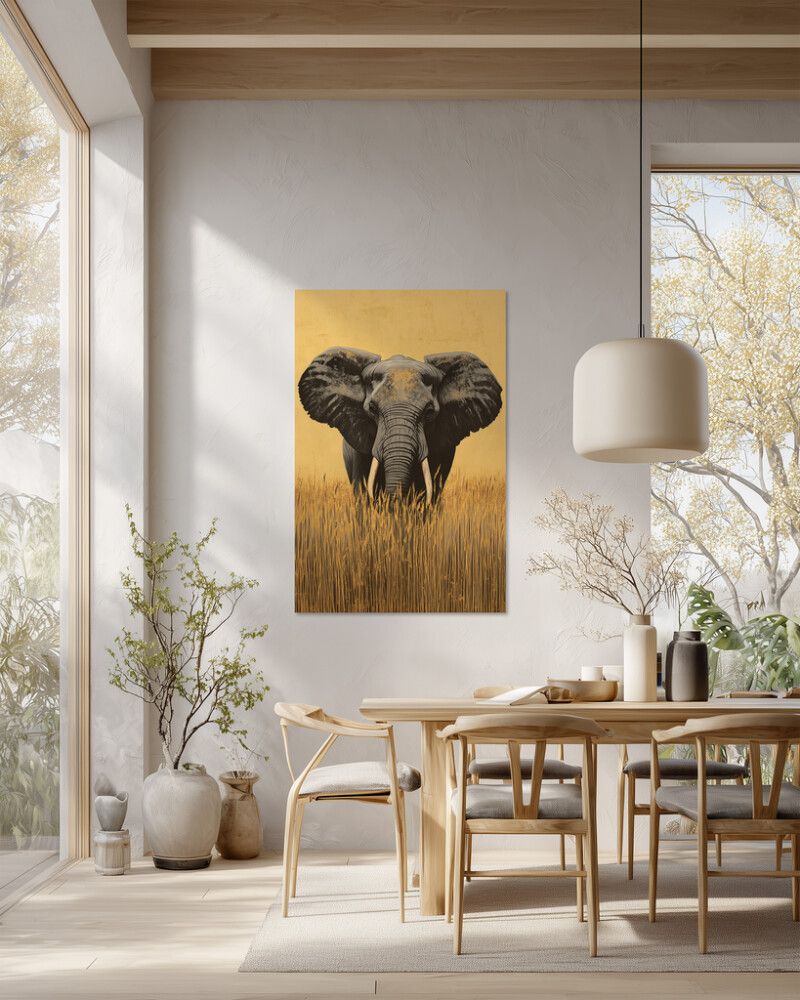 Hljóðvistarmynd fíll 800x1220x20 mm InEx