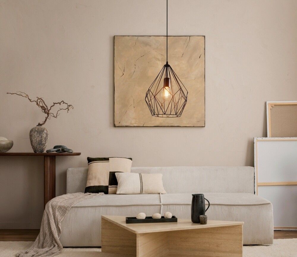 Loftljós Carlton, vintage, E27, 60W frá Eglo, þv.31 cm, svar