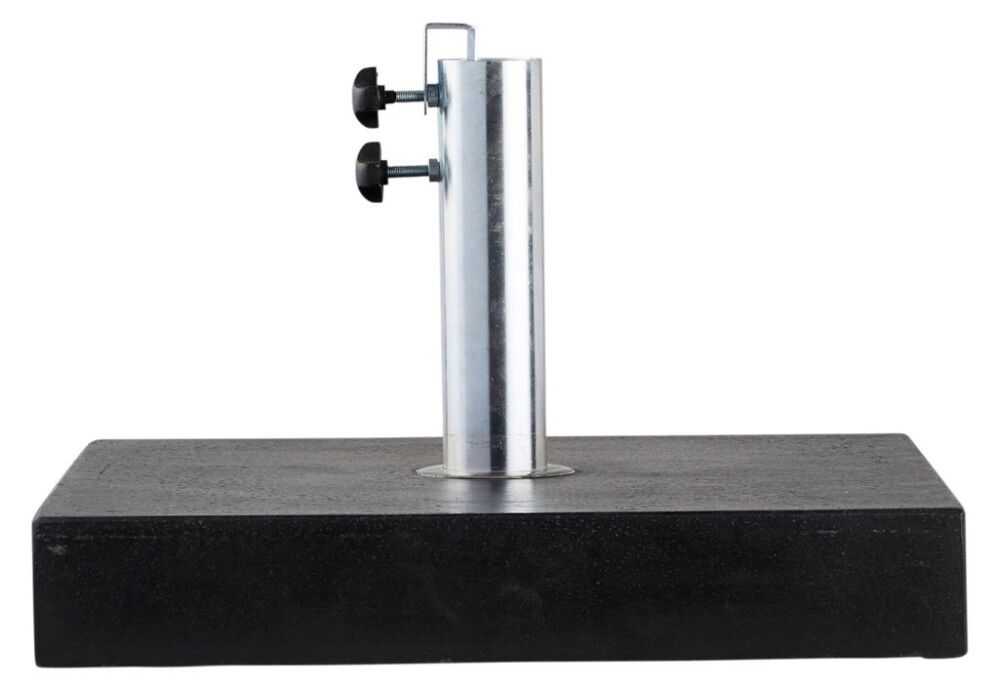 Sólhlífarfótur 40 kg ferkantaður granít Sunfun svartur