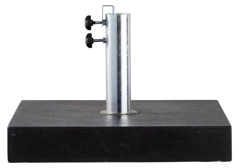 Sólhlífarfótur 40 kg ferkantaður granít Sunfun svartur