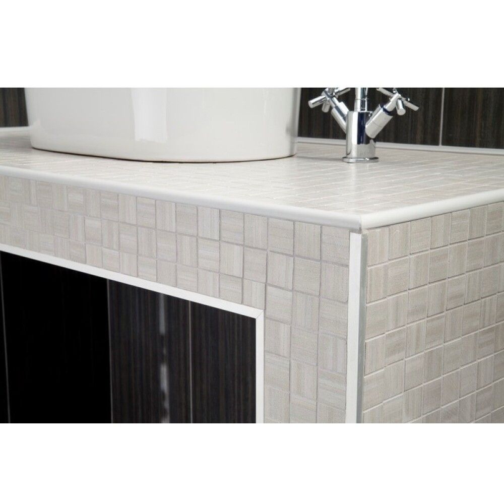 Flísaprófíll rúnaður 2500x27x8 Wallmann matt ál 