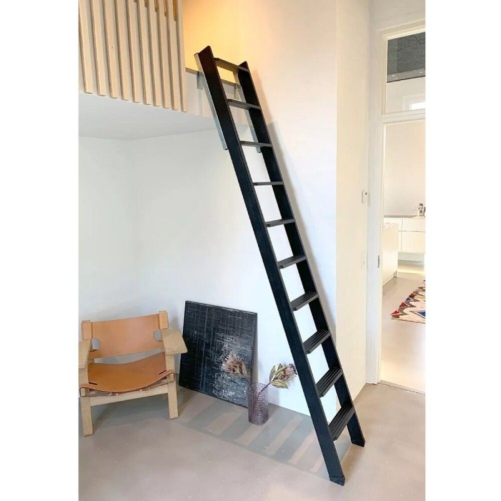 Risstigi 10 þrep 40x237cm Dolle svartur