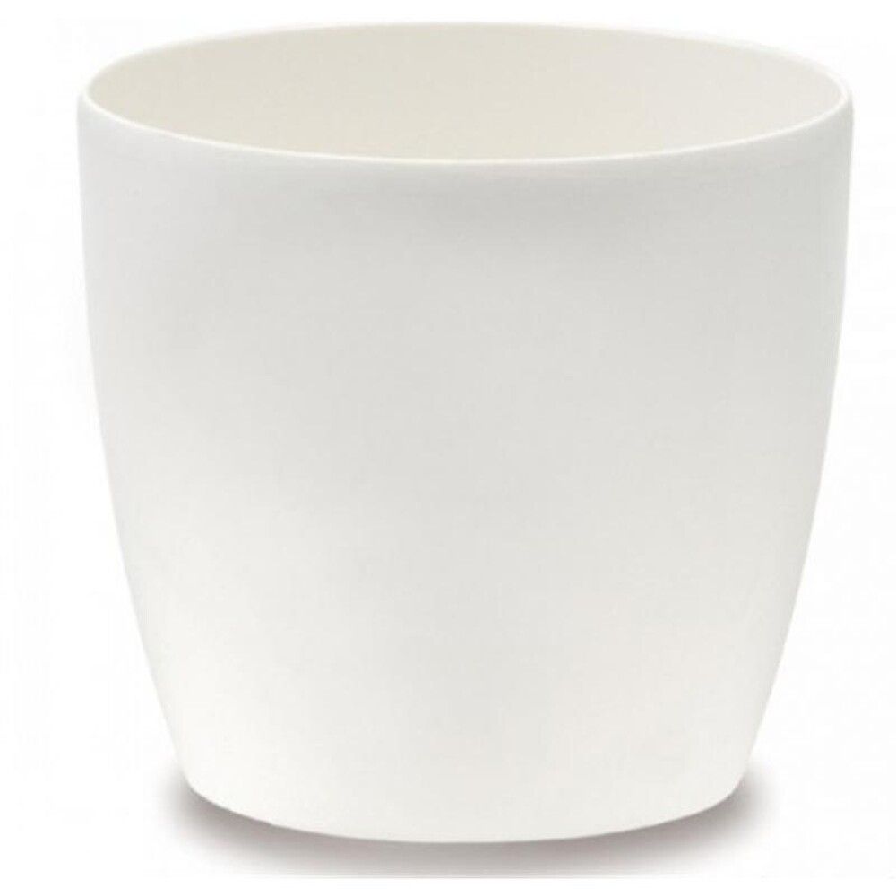 Blómapottur Brussels Round Mini Ø13cm hvítur
