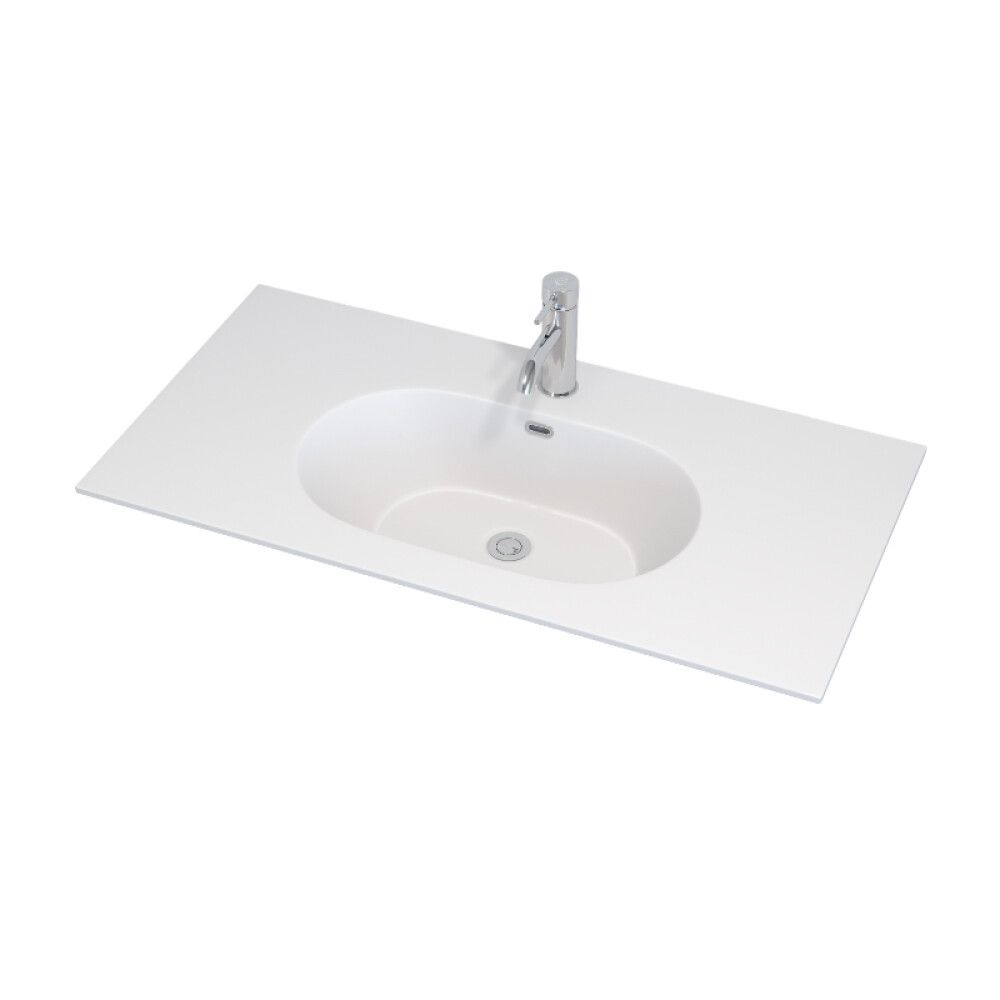 Handlaug 90x46 cm Svanholm Rendalen matt hvít