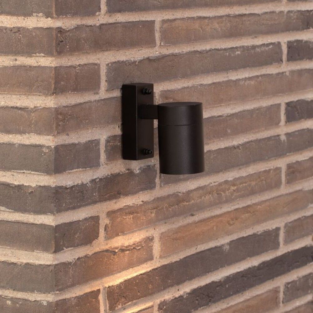 Veggljós GU10 Tin svart Ø6 cm