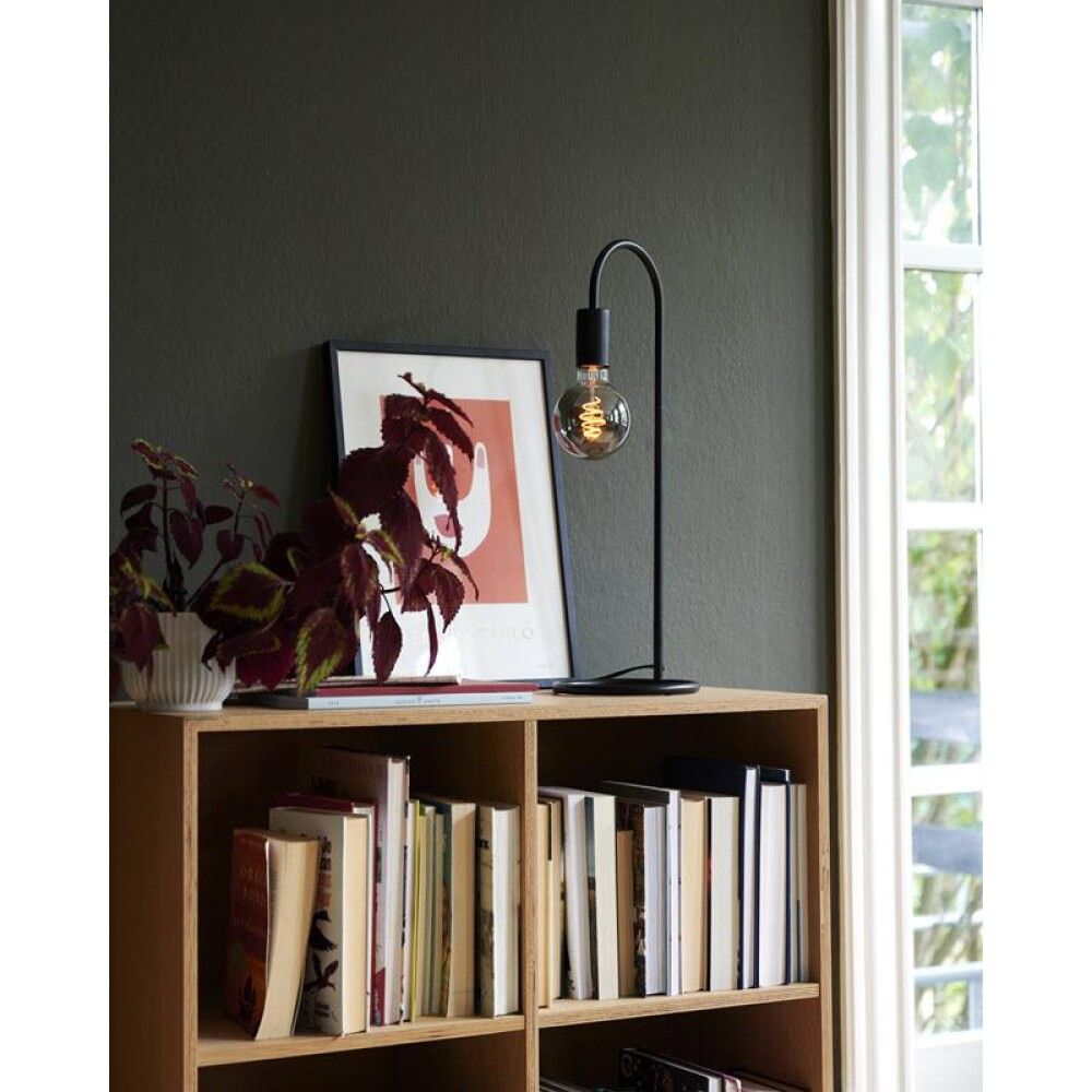 Borðlampi E27 Paco svartur 55 cm