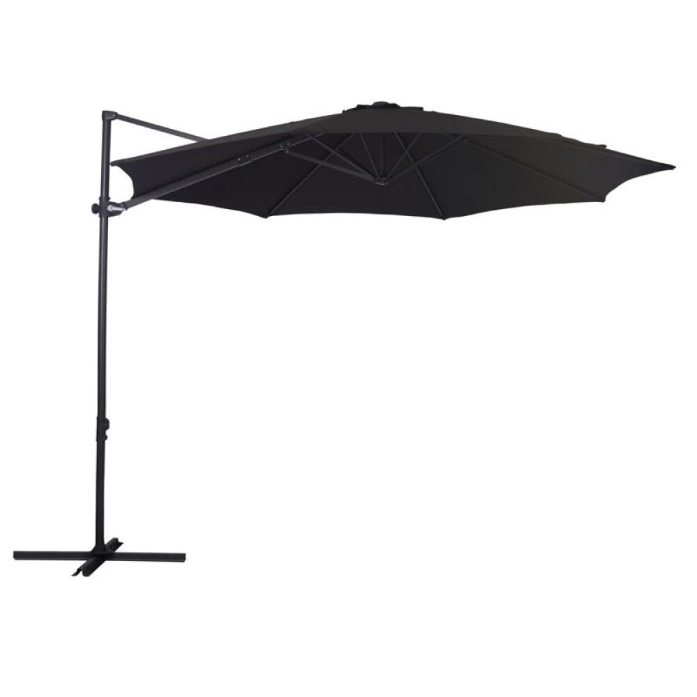 Sólhlíf hengi Ø3m svört