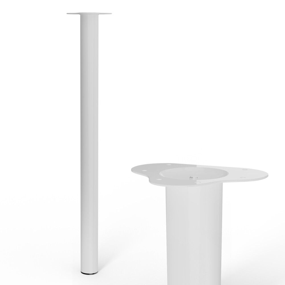 Borðfótur Ø60x900mm hvítur