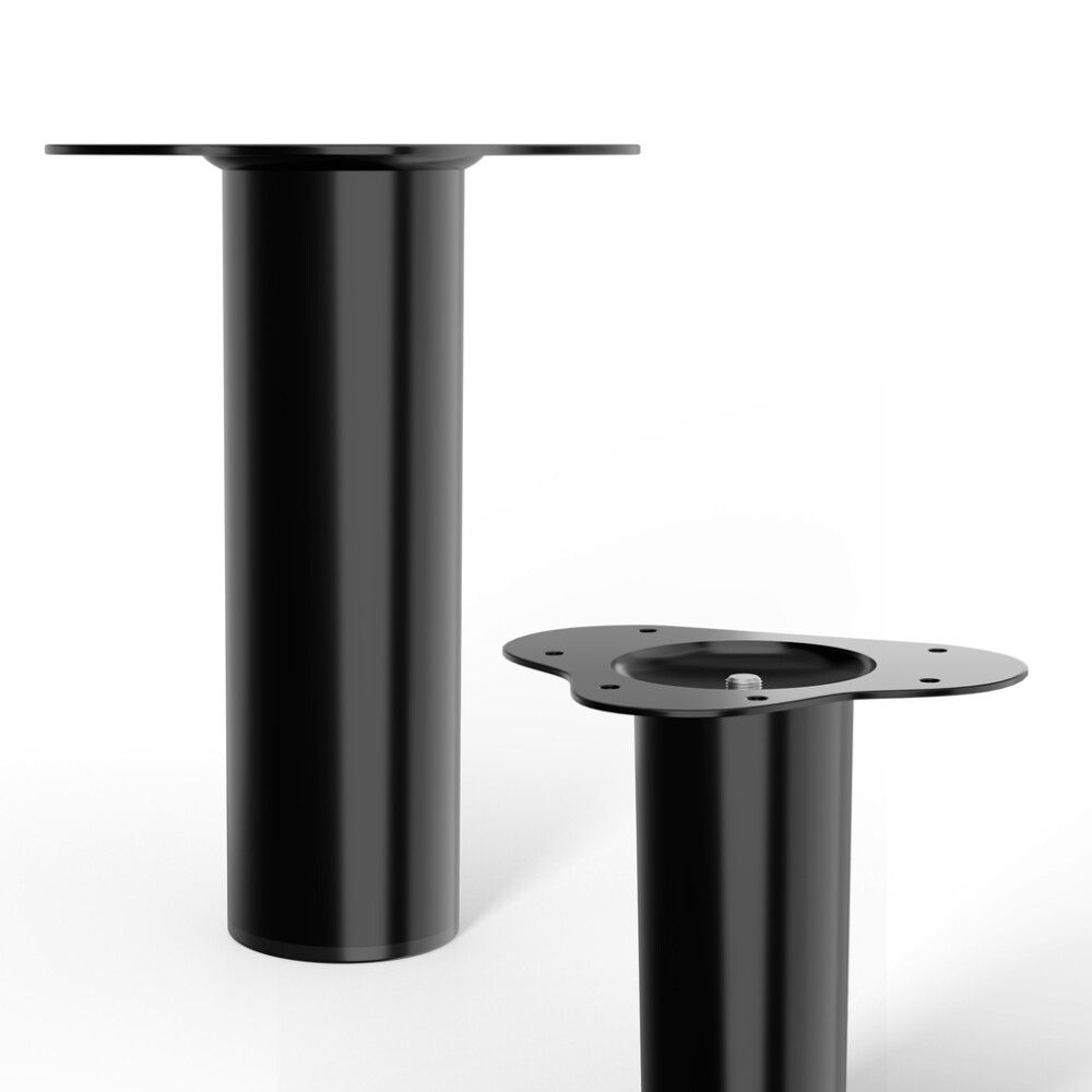 Borðfótur Ø60x200mm svartur  