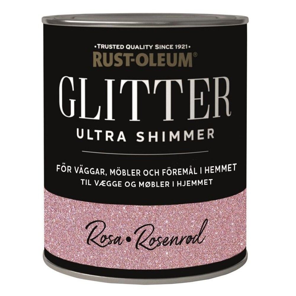 Glimmermálning 750ml Rust-Olium Ultra Shimmer rosa gold