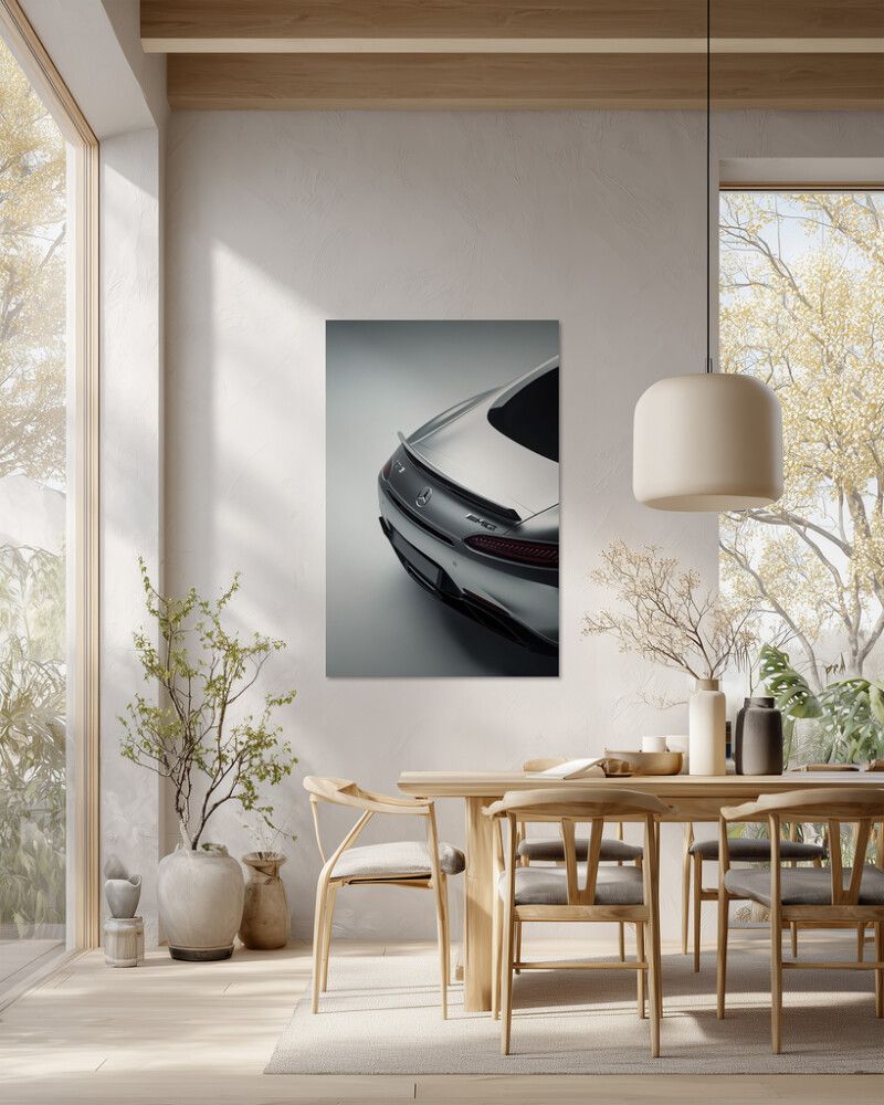 Hljóðvistarmynd sportbíll grár 800x1220x20 mm InEx