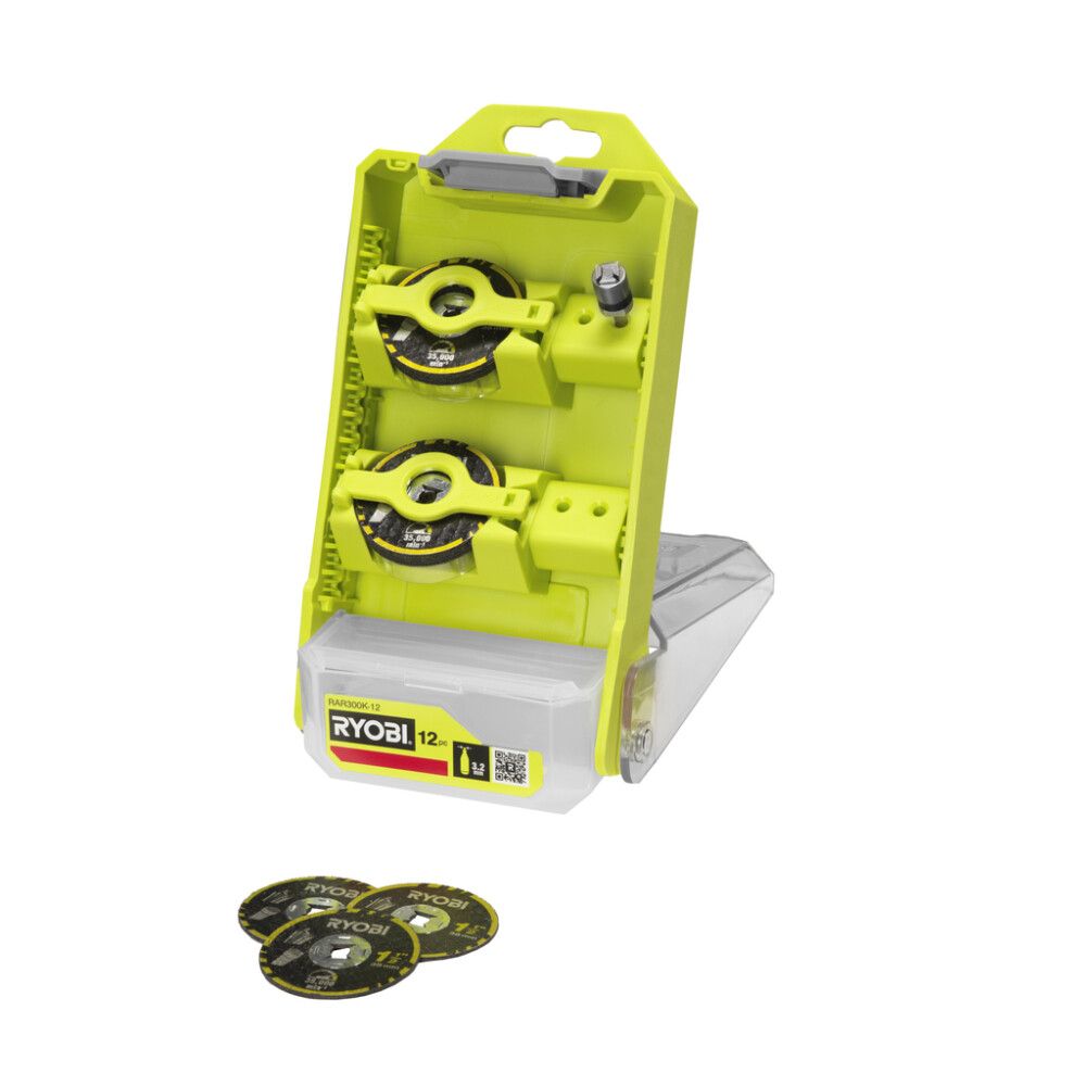 Skurðarskífu sett twist lock Ryobi RAR300K-12 12 stk