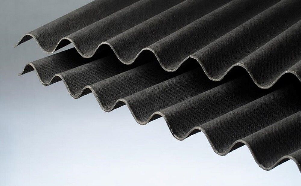 Þakplata Onduline Bitumen svört 2000x950mm Rias