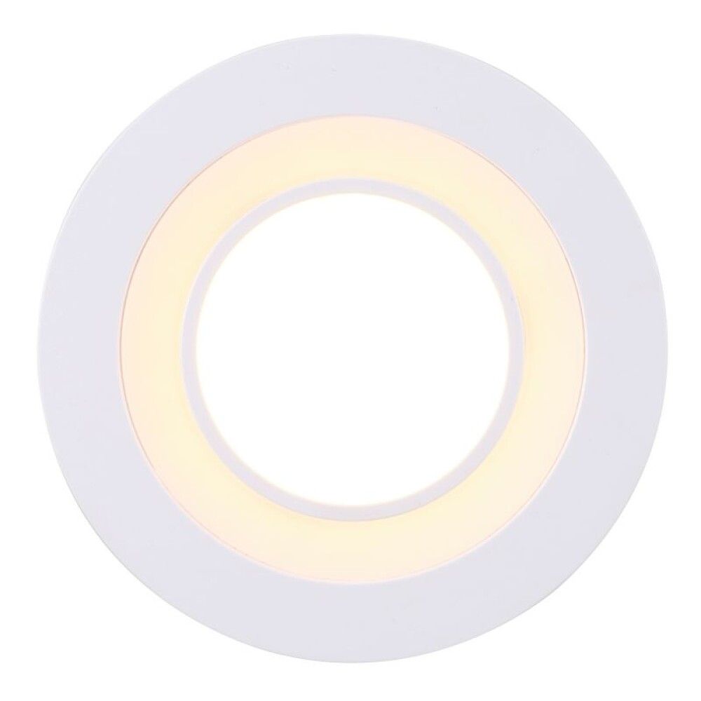 Innfeldur kastari LED Clyde hvítur dimmanlegur Ø8,2 cm