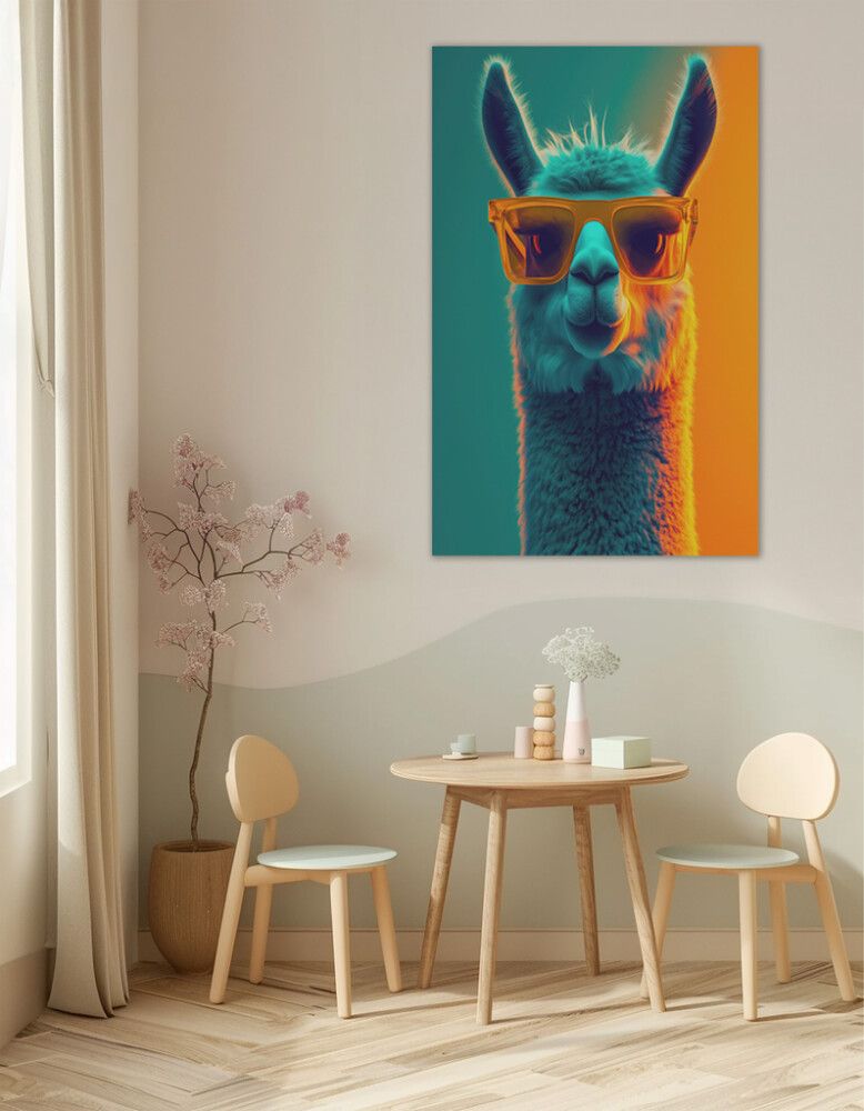 Hljóðvistarmynd lamadýr 800x1220x20 mm InEx