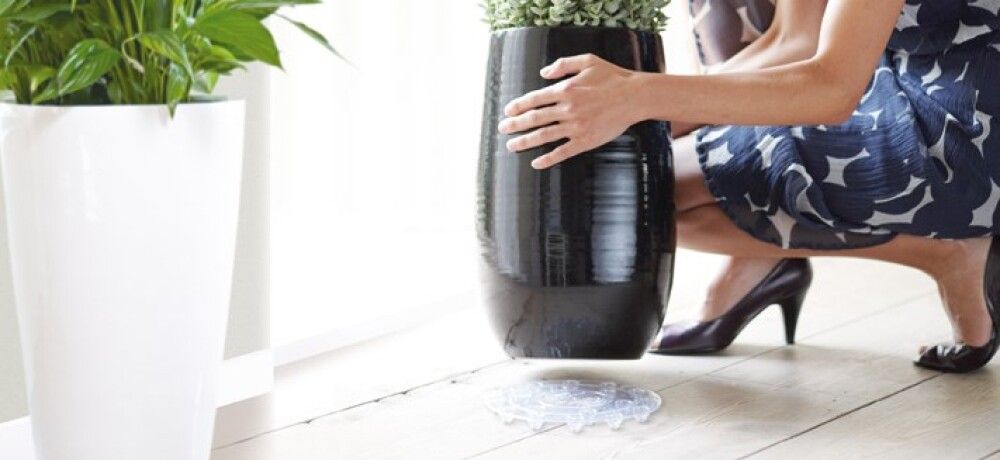 Gólfhlíf fyrir blómapott Ø25cm Elho glær