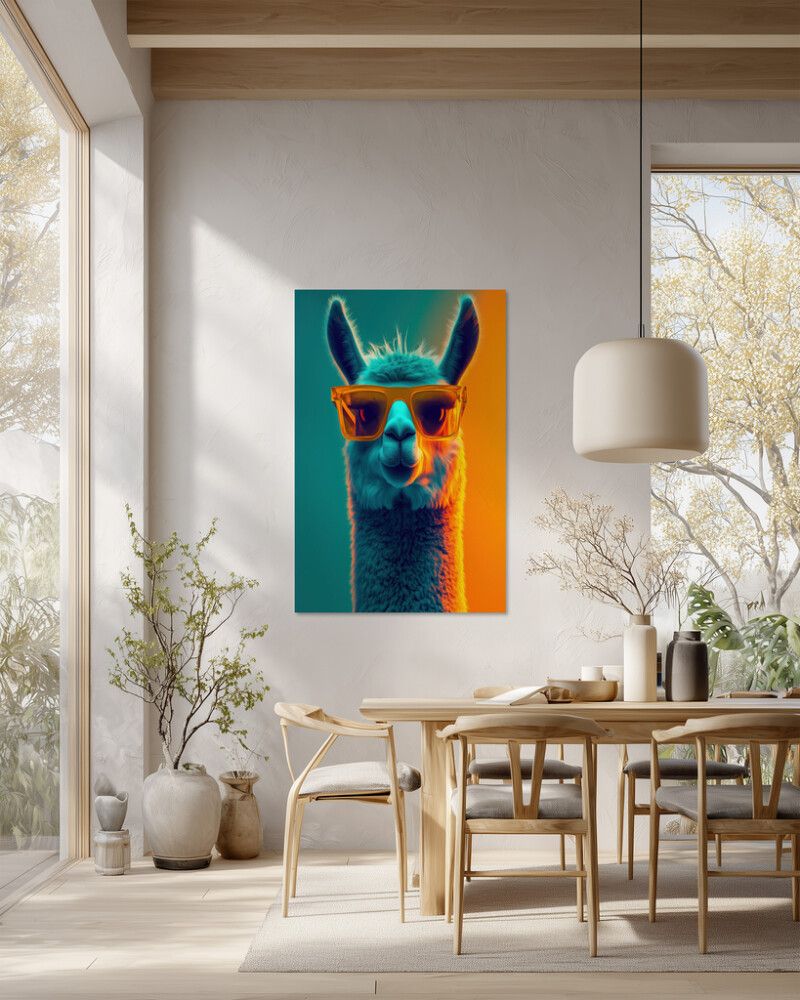 Hljóðvistarmynd lamadýr 800x1220x20 mm InEx